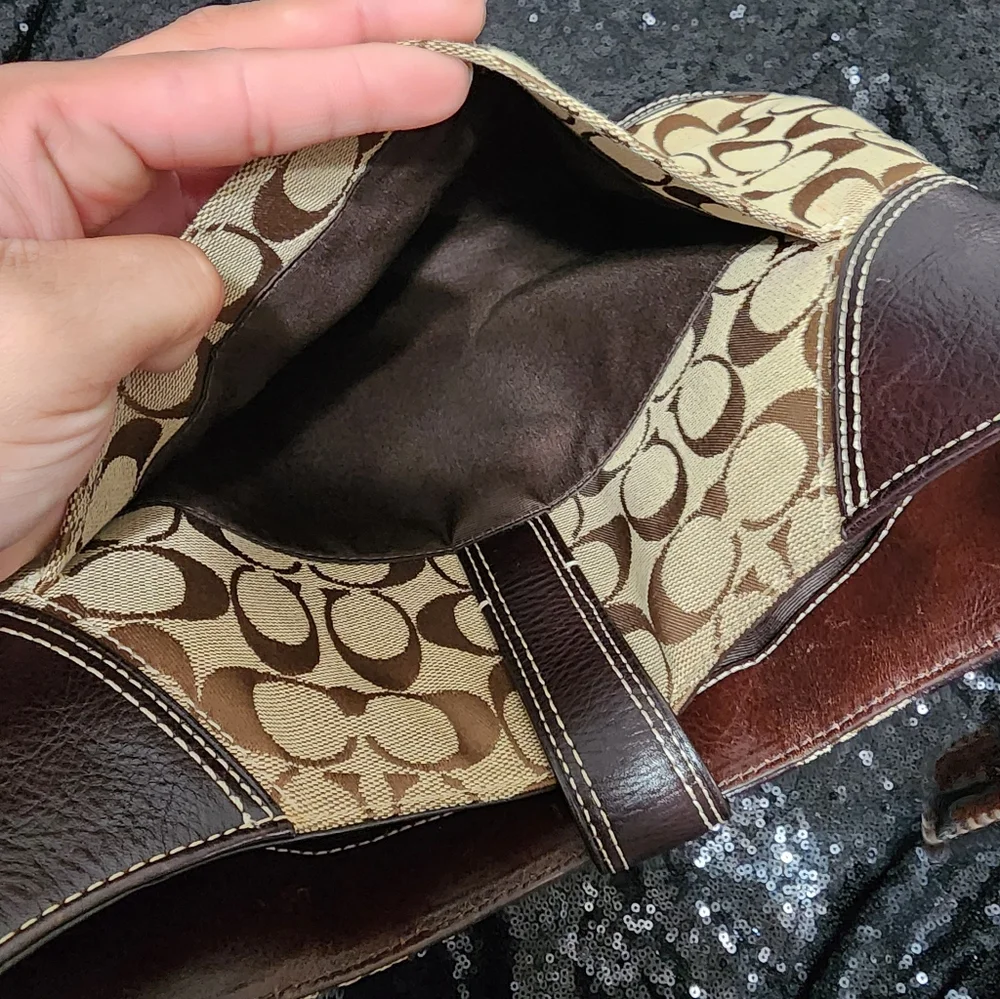 Vintage Coach Hamptons signature hobo shoulder bag - Picture 9 of 12